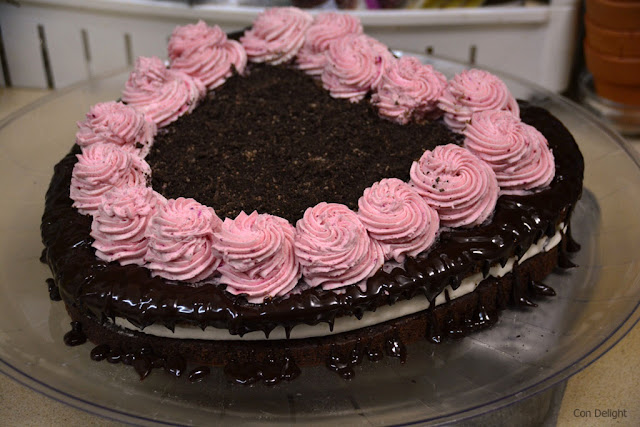 decadent heart chocolate cake