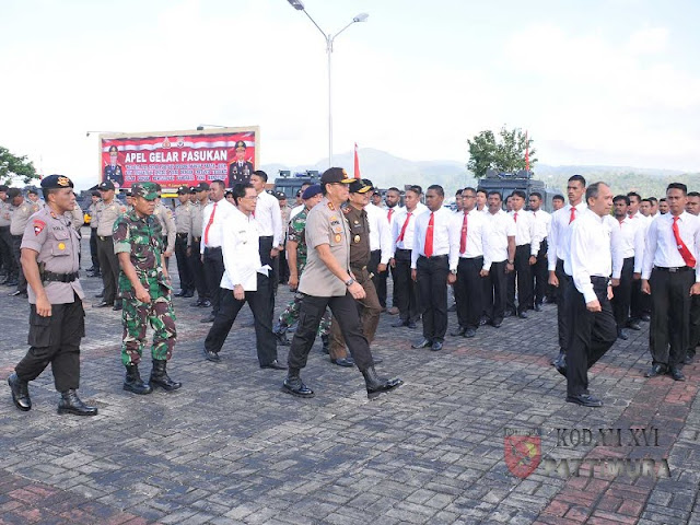 Apel Gelar Pasukan Operasi Mantap Brata 2018 di Provinsi Maluku