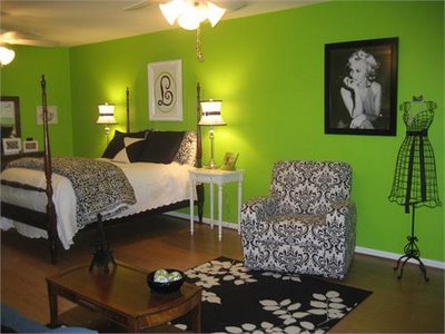Teenage Girl Bedroom Ideas on Green Teen Bedroom Design Ideas