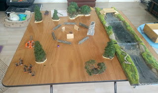 Set up for a game of Battle Companies