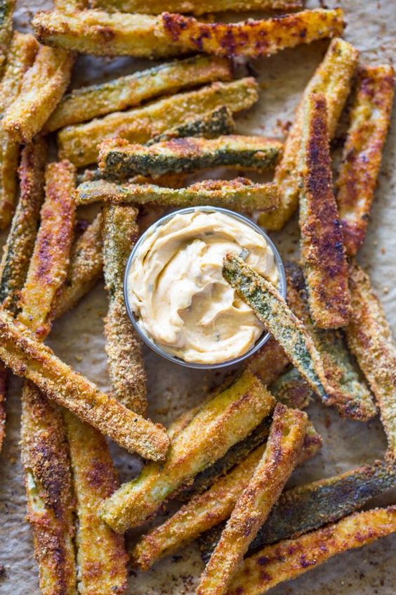 The Best Crispy Baked Zucchini Fries