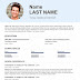 Free resume template in Word format English language template (9)