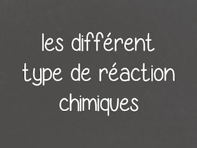 Différent type de réactions chimiques