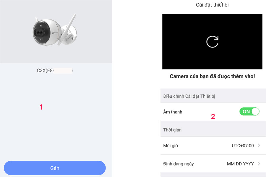 kết nối camera ezviz c3x