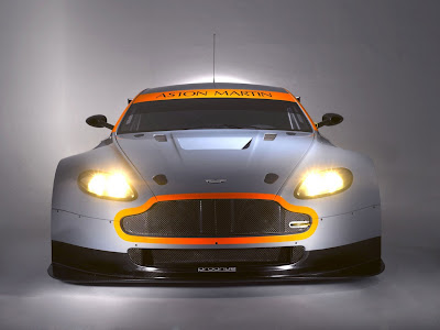 Aston Martin White Racing Sport Car