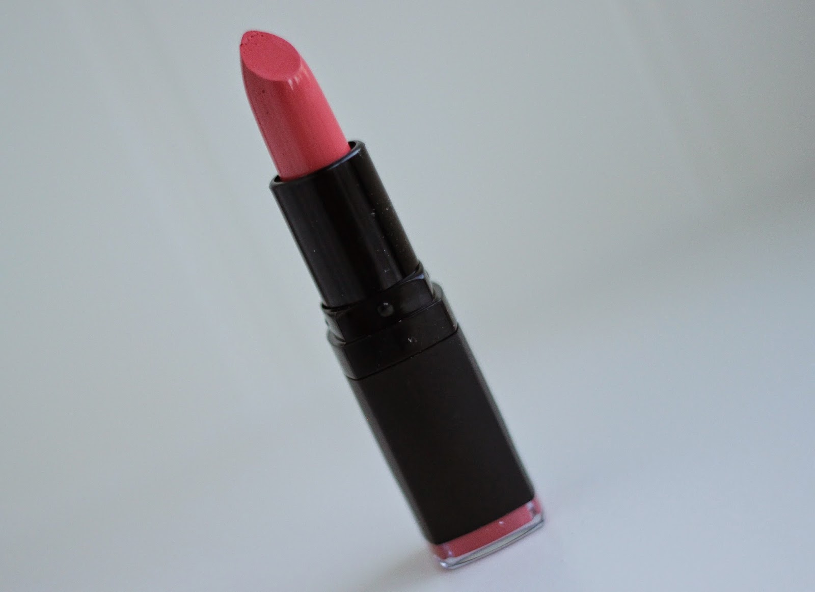 review ELF moisturizing lipstick coral cutie