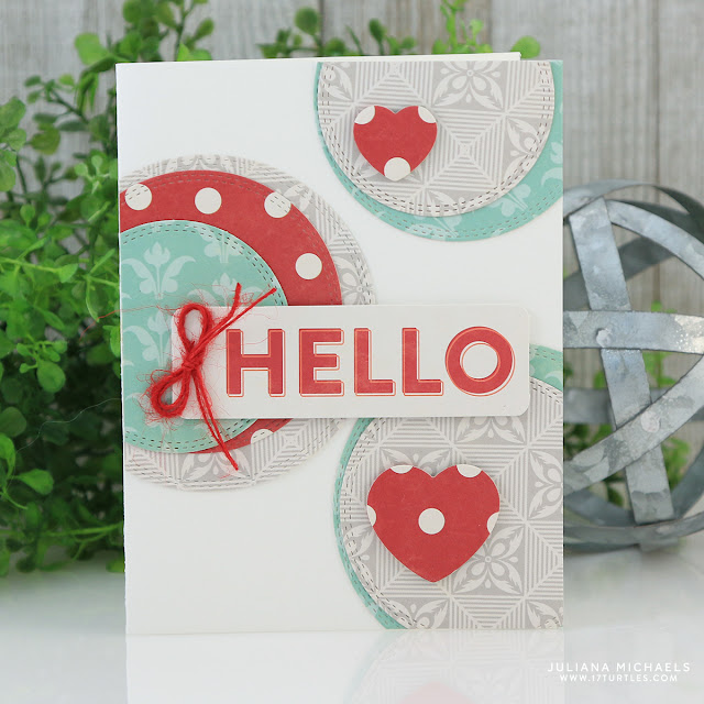 Hello Card by Juliana Michaels featuring Jillibean Soup Bohemian Brew