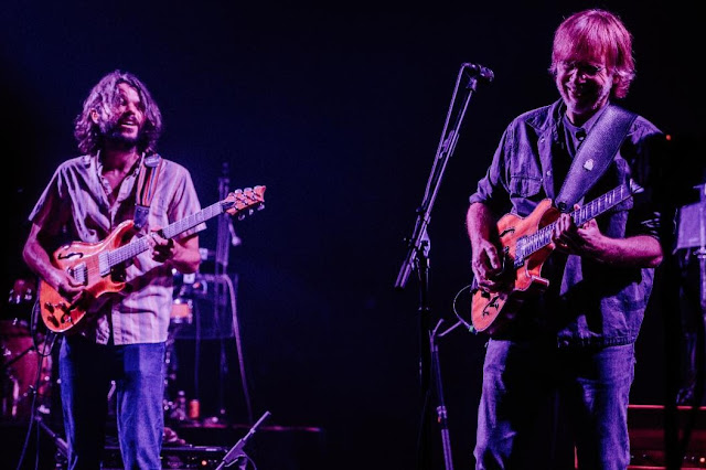 Goose's Rick Mitarotonda and Trey Anastasio at Radio City Music Hall on June 25