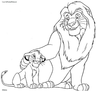 Desenhos para Colorir do Rei Leão – Lion King