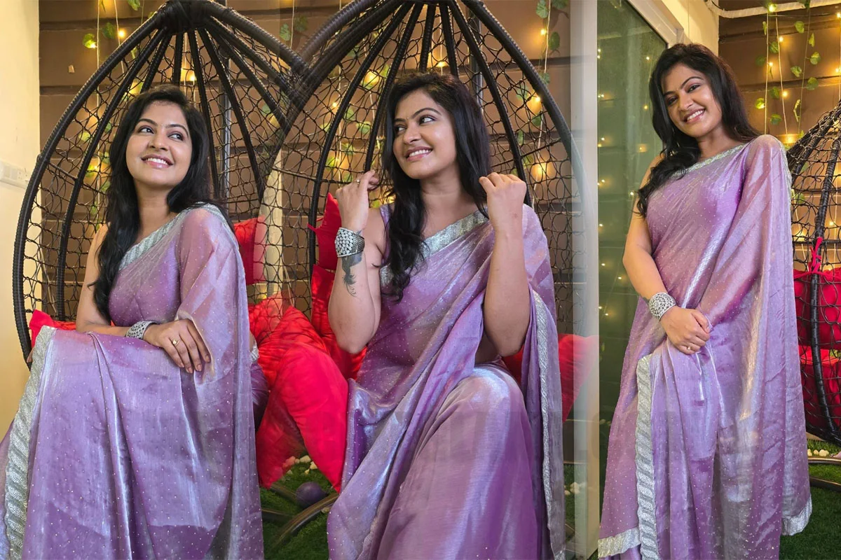 Actress Rachitha mahalakshmi cute looks in saree photoshoot