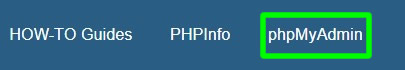accessing phpmyadmin using xampp localhost