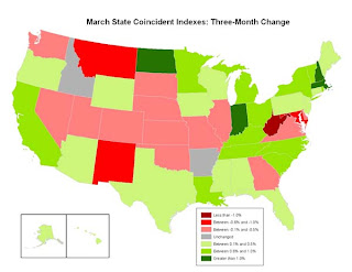 Philly Fed State Conincident Map