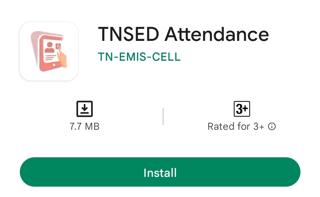 TNSED Attendance New App Released 