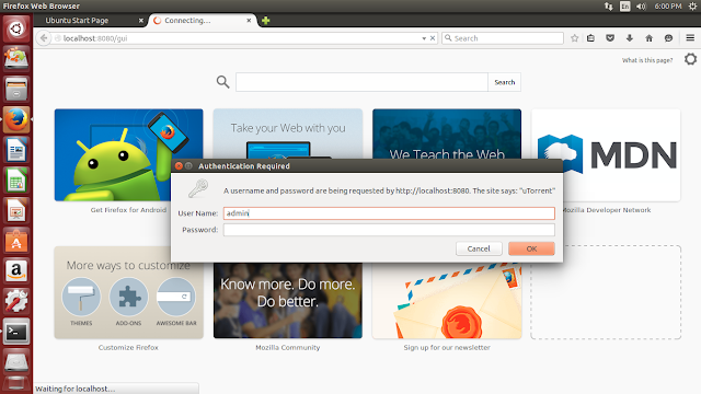 how to download and install utorrent on ubuntu linux 14.04.3 LTS