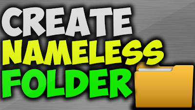 Create Nameless Folder