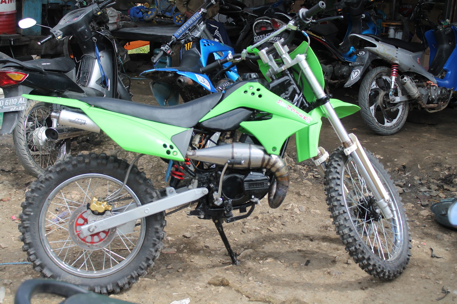 contoh modifikasi rx king jadi motor cross