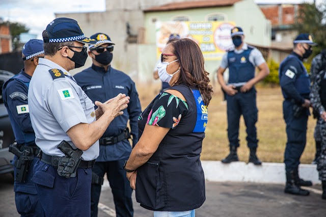 POLÍCIA MILITAR PROMOVE AÇÕES DE COMBATE À CRIMINALIDADE NO RIACHO FUNDO II