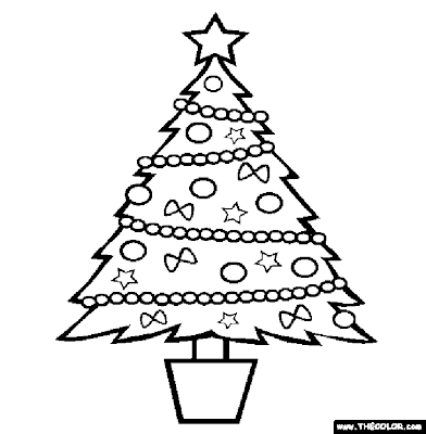 Christmas Tree Coloring Page | Coloring Pages Gallery