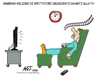 festival, sanremo, auditel, ascolti, umorismo, vignetta, satira