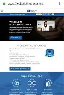 www. blockchain Council. org step-by-step account sign-up guide