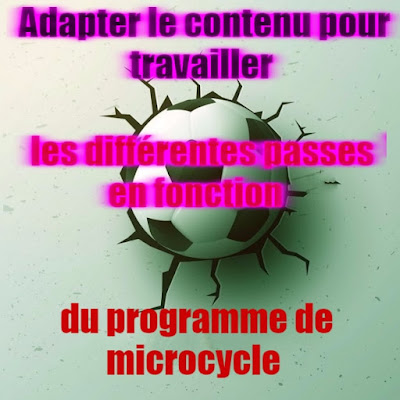 Adapter le contenu pour travailler les différentes passes en fonction du programme de microcycle