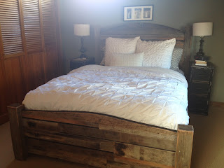 wood queen bed plans
