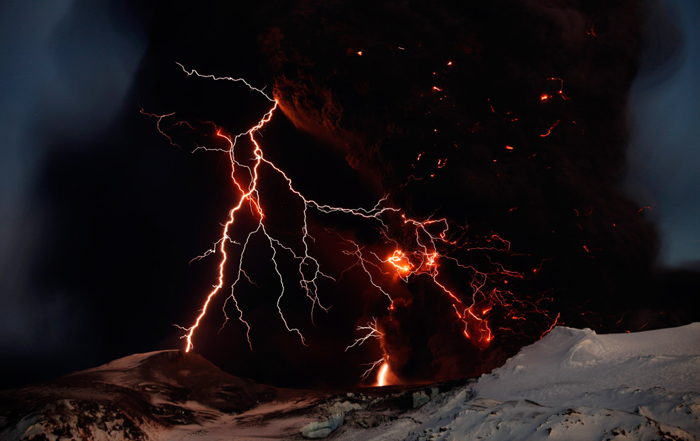 iceland volcano eruption. Eruption of Iceland volcano a