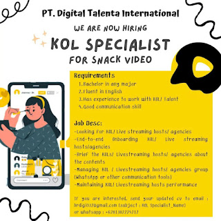 Profesi Kerja KOL Specialist