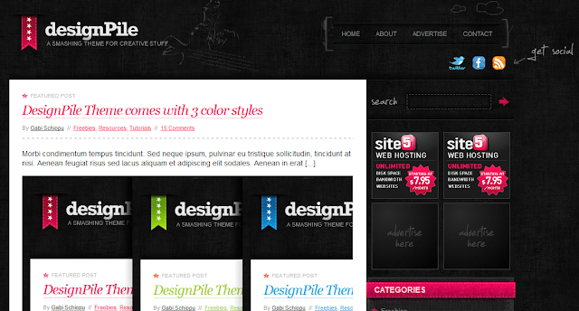 Design Pile, Designer Wordpress Theme