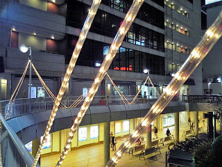 illumination on the pedestrian deck