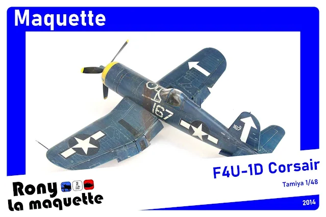 Maquette du F4U-1D Corsair de Tamiya au 1/48.