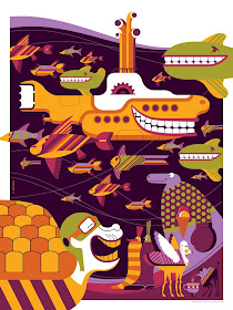 The Beatles Yellow Submarine Print Set by Tom Whalen - Print 3 Standard Edition