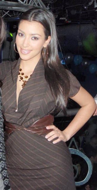 Kim Kardashian in Brown Dresses