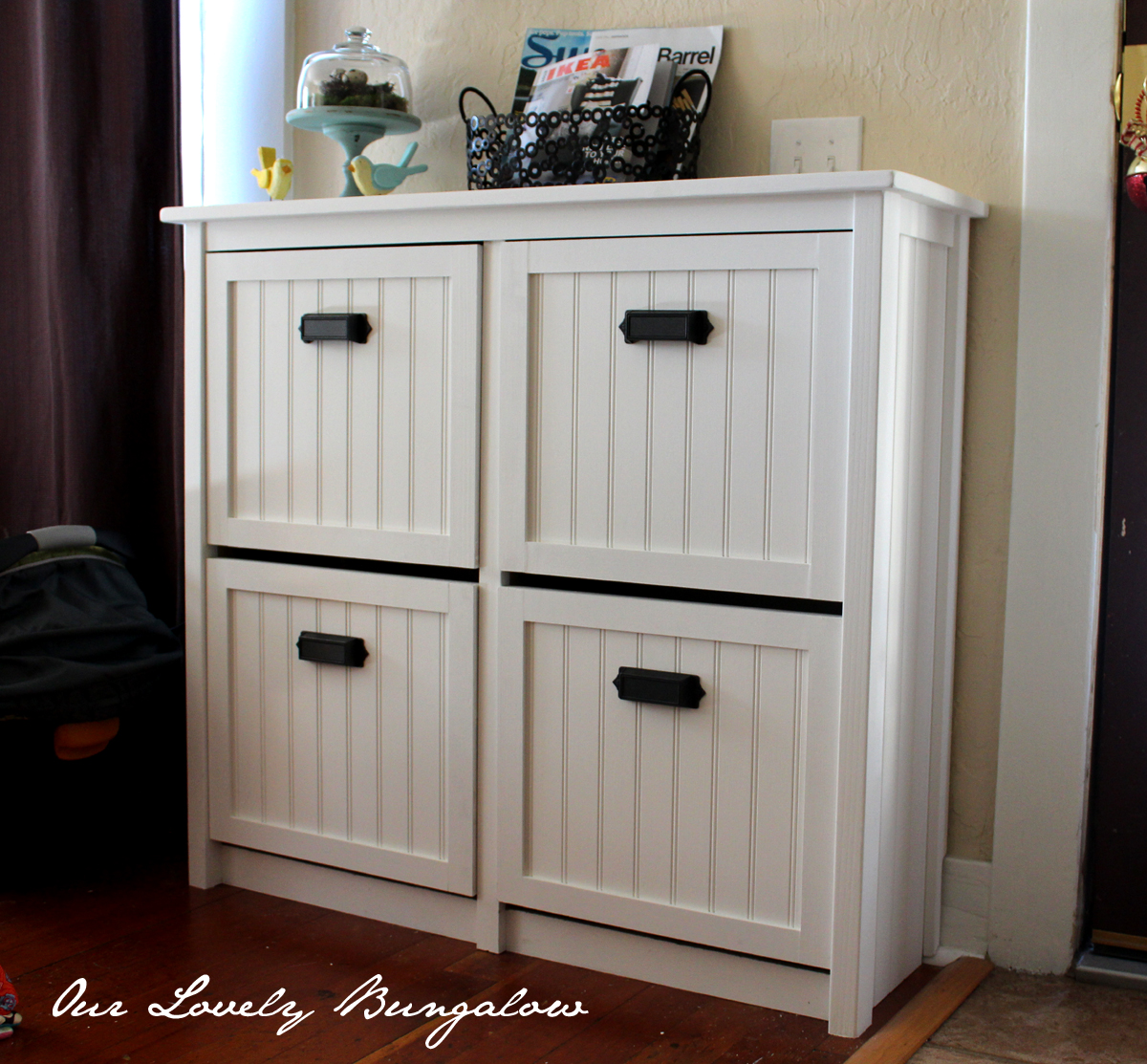 Revamping an Ikea Shoe Cabinet