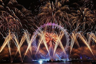 London Eye Fireworks for New Years. From traveljee.com