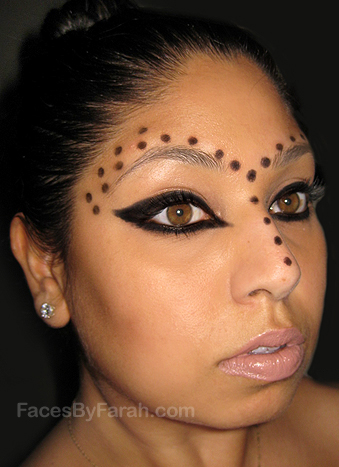 crazy makeup styles. Kinda looks a bit tribal or