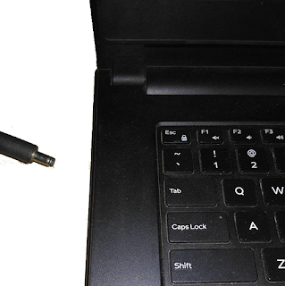 charger plug out from laptop