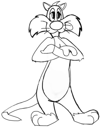 Sylvester Coloring Pages Looney Tunes