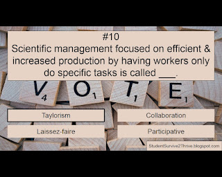 The correct answer is Taylorism.