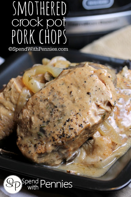  Smothered Crockpot Pork Chops