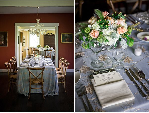 The table name frame the burlap overlay