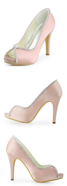 pink wedding shoes