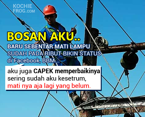 DP BBM MATI LAMPU Terbaru Paling Lucu, Kocak Gokil Banget 