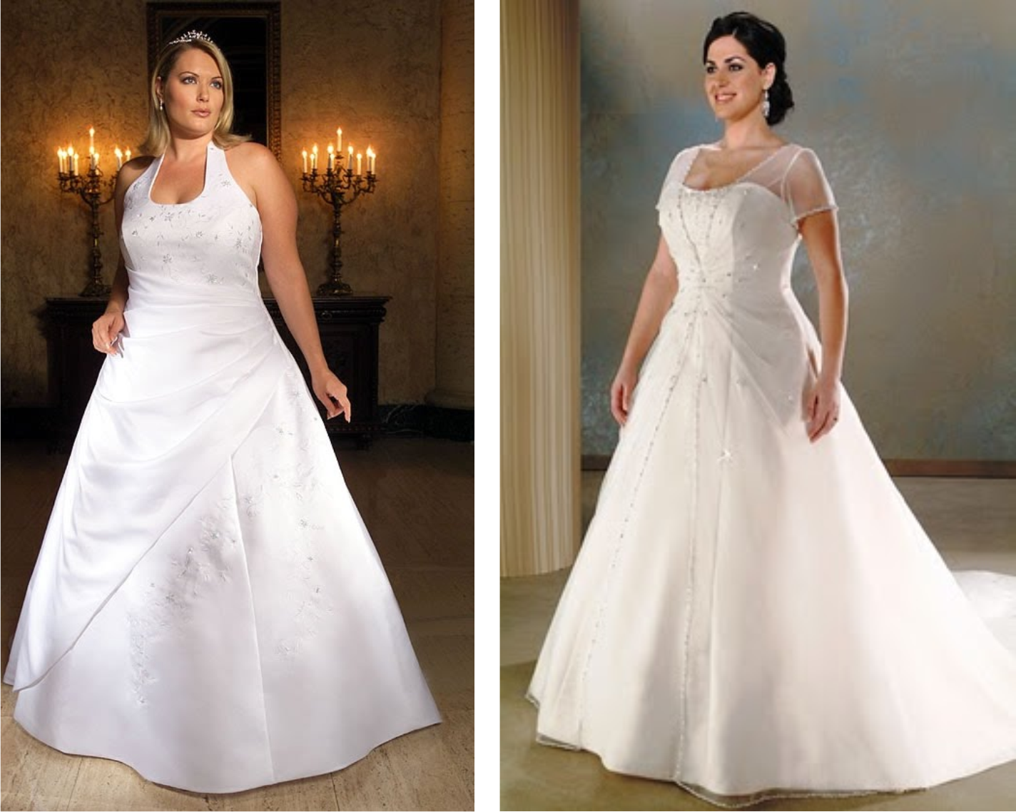 40 Modelos de Vestidos de Noiva para Gordinhas Moda Plus