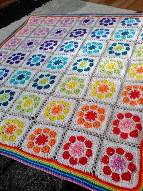 Magic Rainbow Baby Blanket - Free Pattern 