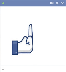 Middle Finger Facebook Emoticon