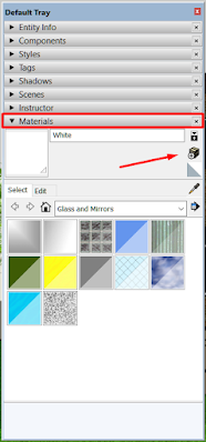 Cara menambahkan material pada software Sketchup