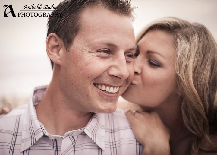 cute engagement photograph