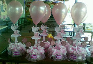 Children Parties, Angelina Ballerina centerpieces