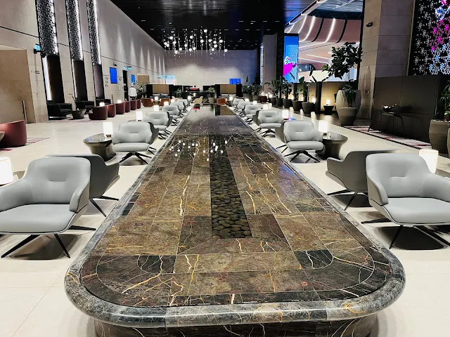 Al Mourjan Garden Business Lounge Review at Doha Airport (DOH) For Qatar Airways Business Class Passengers